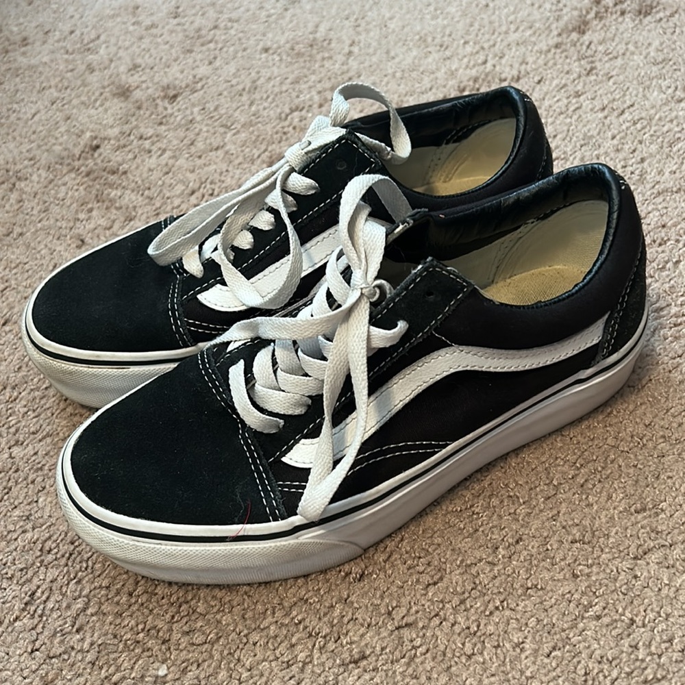 Black Platform Vans - image 2